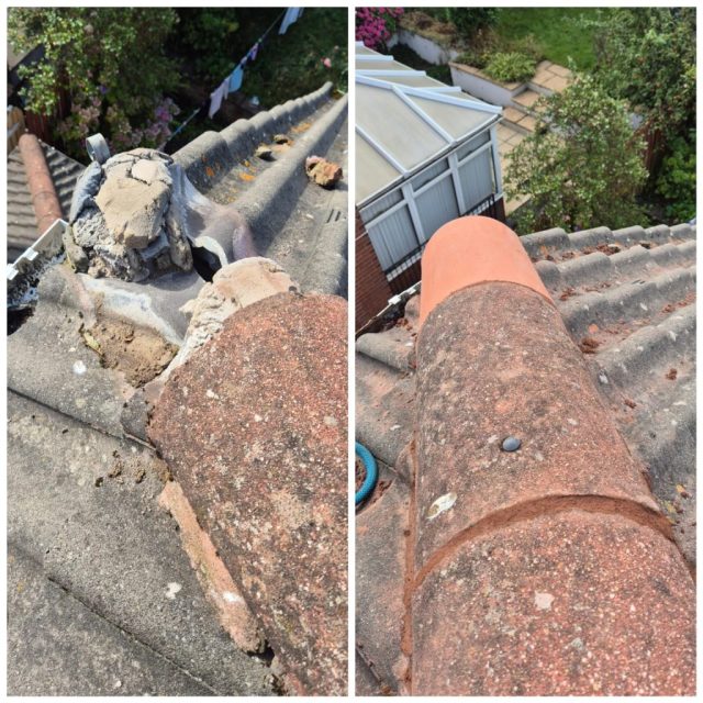 Edinburgh Roof Repair - New Ridge Tiles