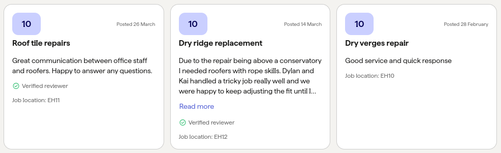 Edinburgh Flat Roof Repair Reviews