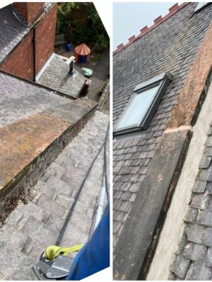 Weathered stone coping restoration