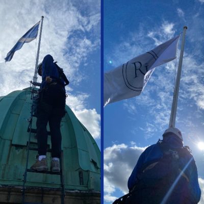 Flag Repalcement Edinburgh by Rope Access